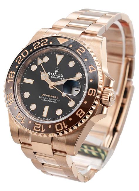 rolex gmt 2 rose gold price|rolex gmt master rose gold.